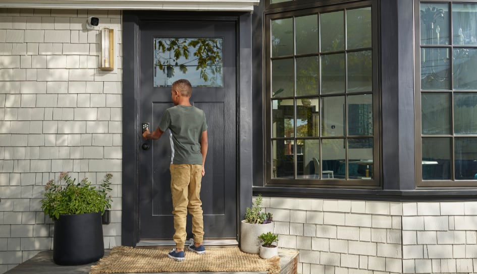 Vivint Smart Lock on home in Oceanside